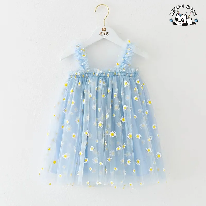 LEZONKIDS - Promoção de Venda Cor Personalizada Cool Soft Crianças Frock Design Vestido para Meninas de 2 a 6 Anos